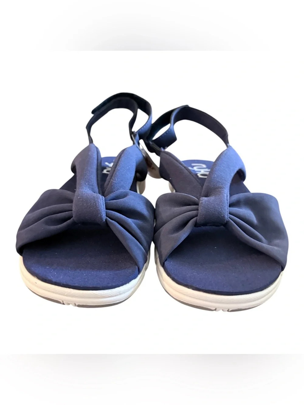 NWT Ryka Mallorie women’s 10 adjustable back strap navy blue sandals